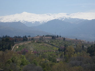Granada, vista sulla Sierra Nevada